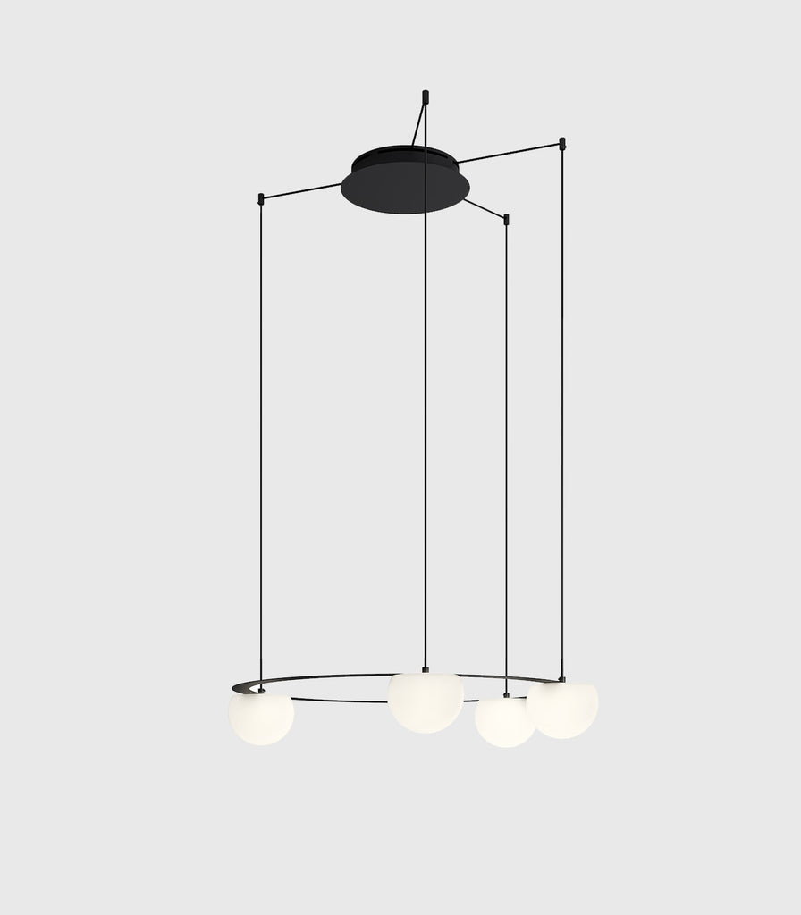 Estiluz Circ 4lt Pendant Light in Black