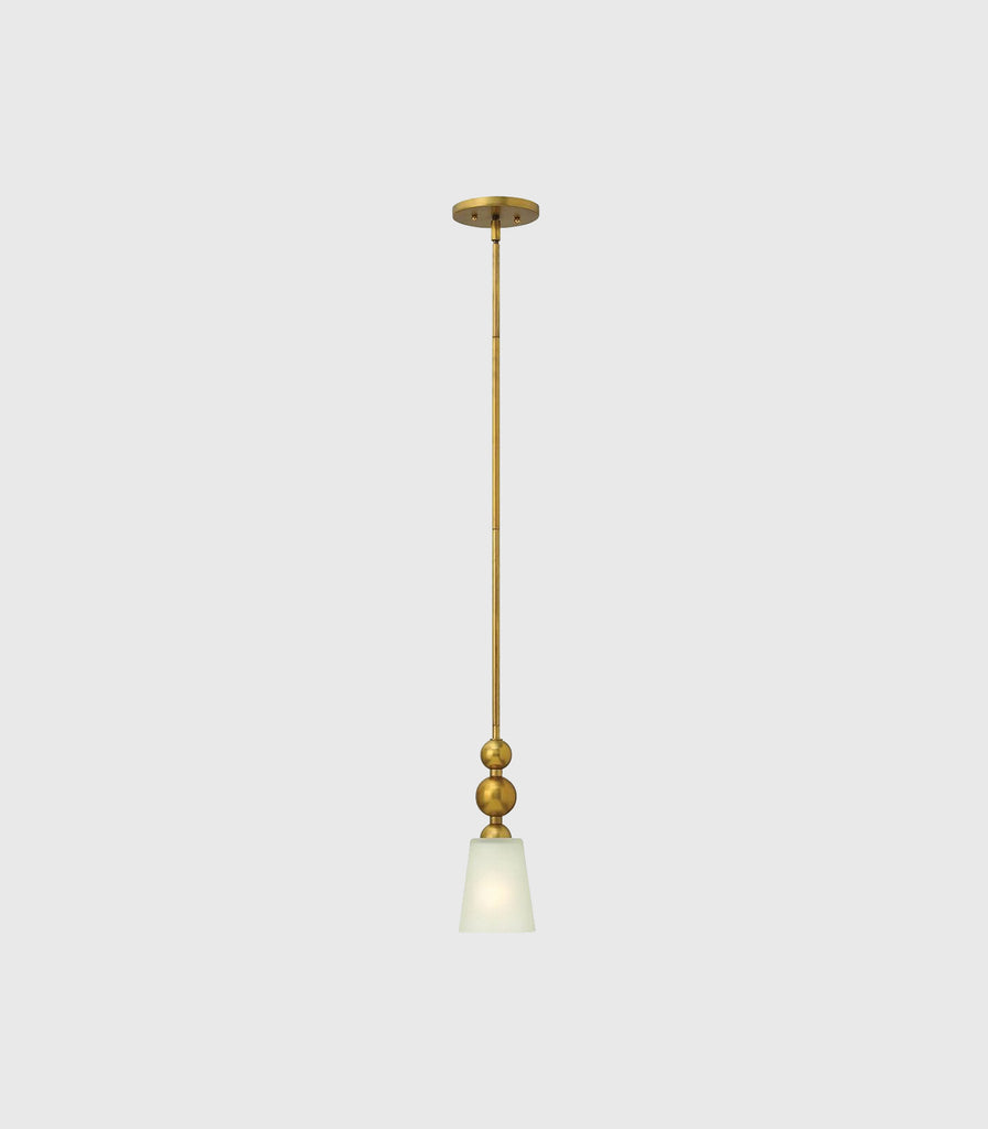 Elstead Zelda Pendant Light in Vintage Brass/Small