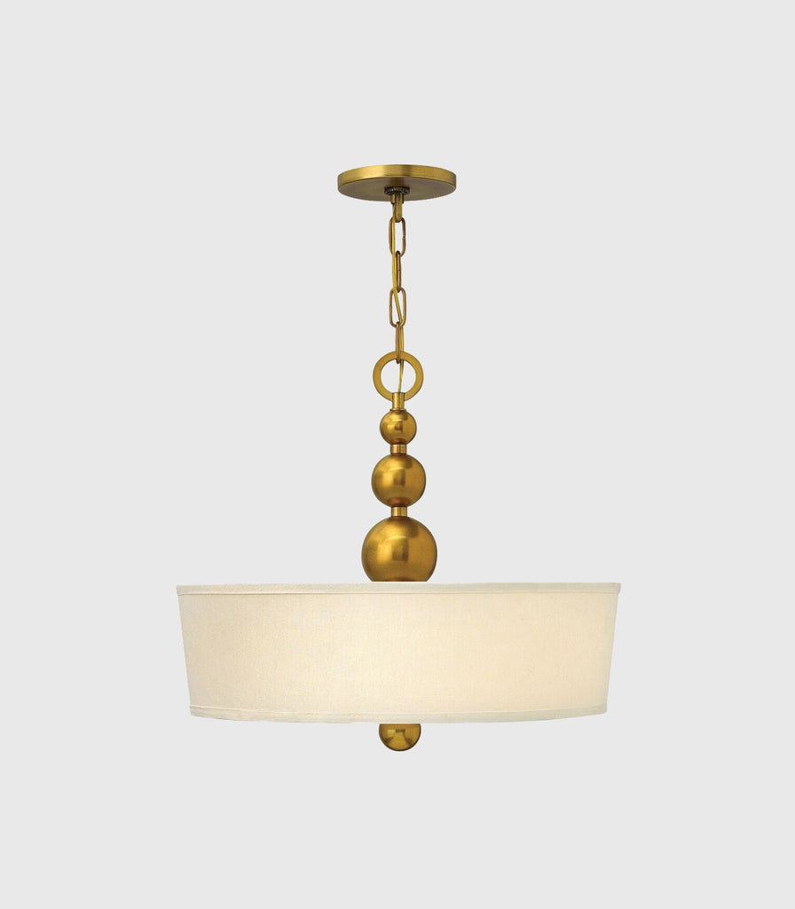 Elstead Zelda Pendant Light in Vintage Brass/Large