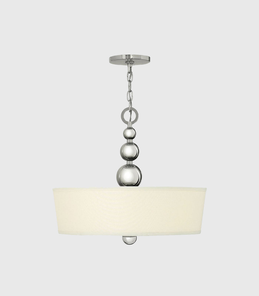 Elstead Zelda Pendant Light in Polished Nickel/Large