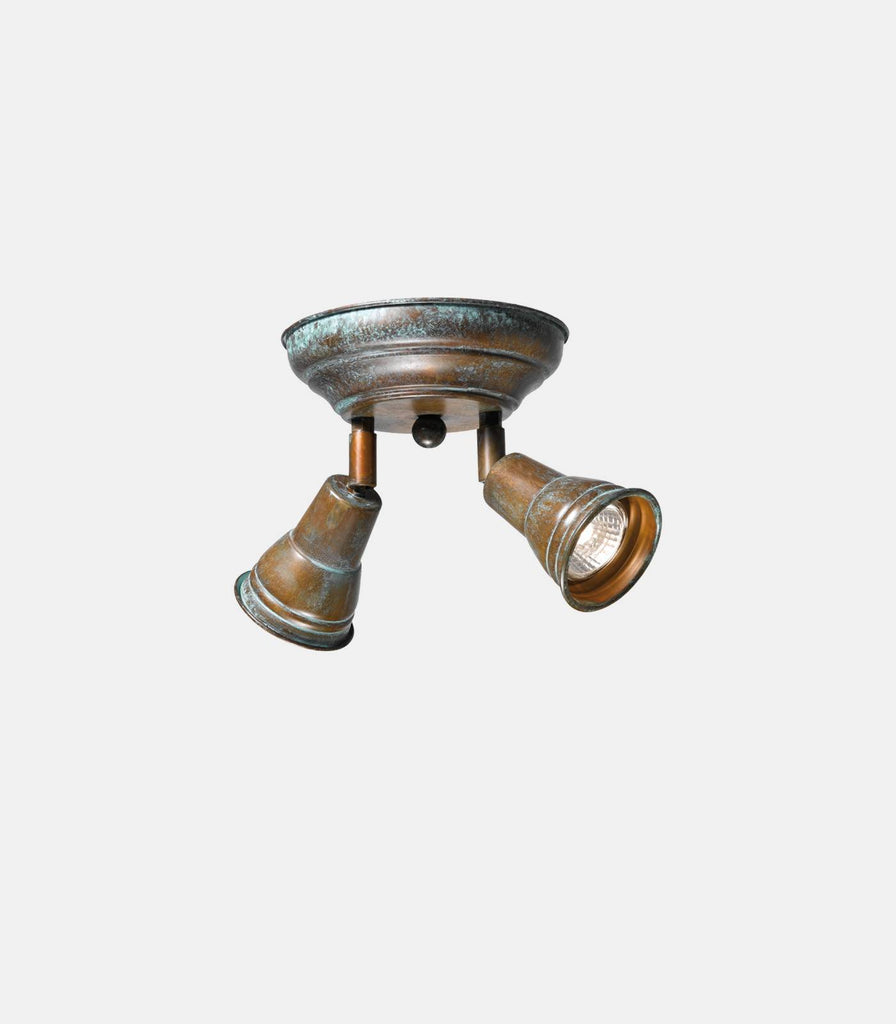 Gemma 2lt Ceiling Light in Verdigris