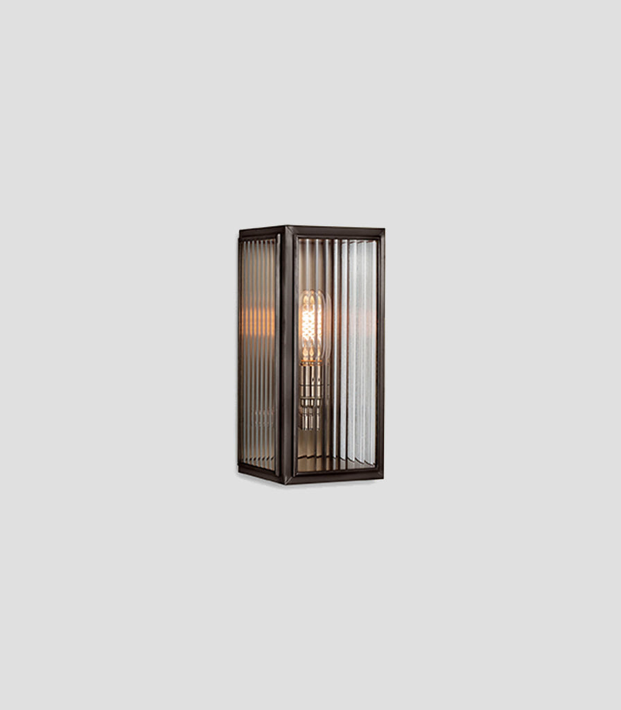  J. Adams & Co. Ash Reeded Wall Light in Small/Bronze