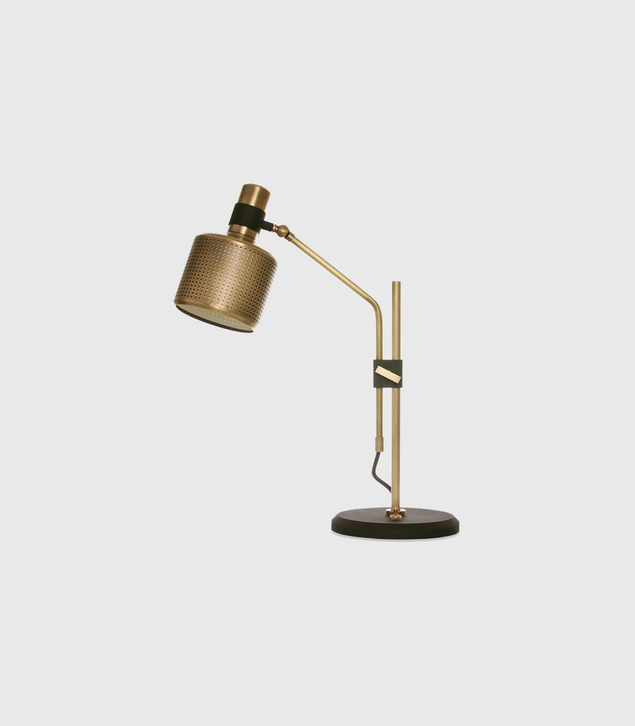 Bert Frank Riddle Single Table Lamp in Black/ Brass
