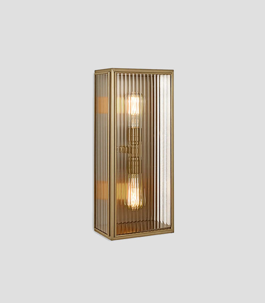 J. Adams & Co. Birch Reeded Wall Light in Large/Antique Brass