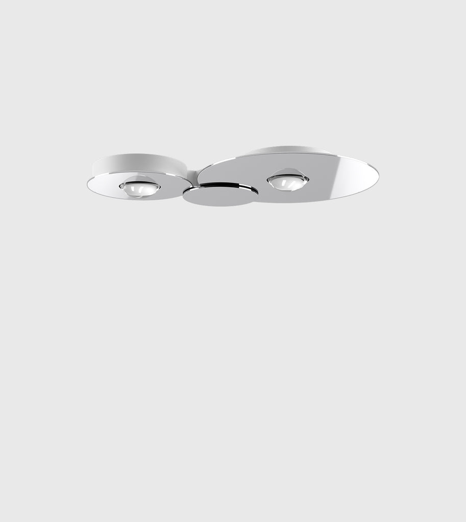 Lodes Bugia Ceiling Light in Glossy Chrome/Double