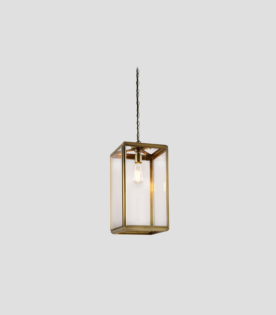 J. Adams & Co. Hazel Pendant Light in Small/ Antique Brass