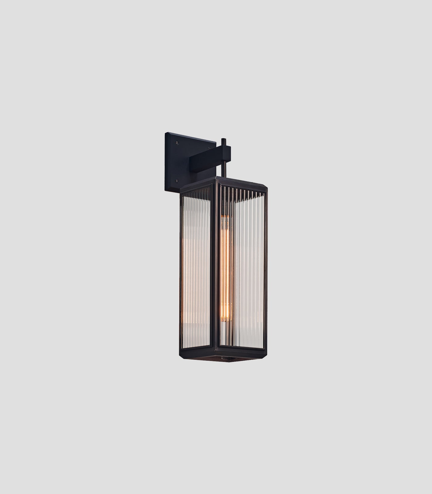 Reeded sales glass light
