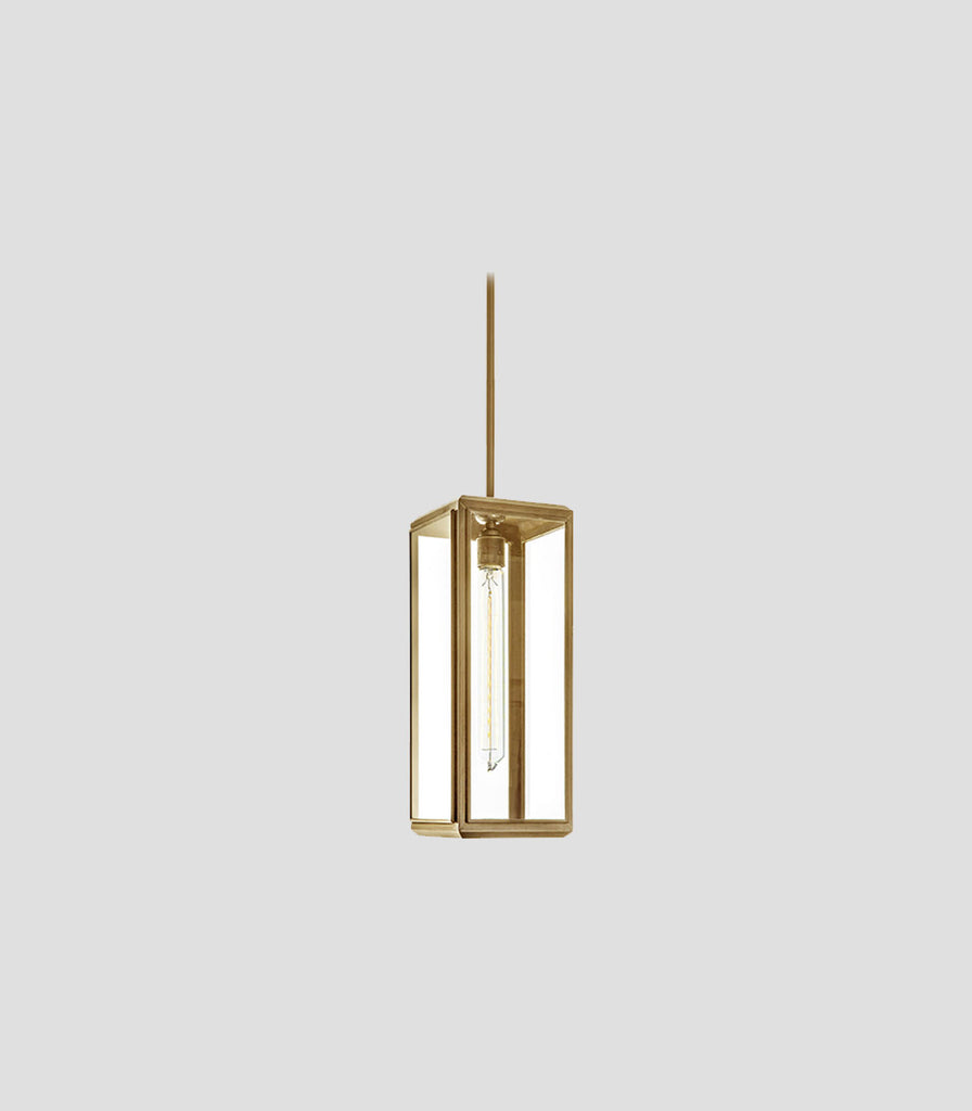 J. Adams & Co. Lilac Outdoor Pendant Light in Large/Antique Brass