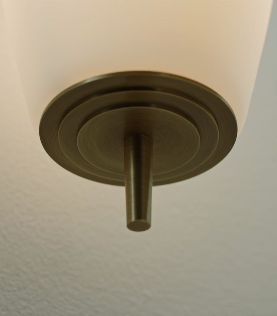 J. Adams & Co. Nova Wall Light in Antique Brass closeup