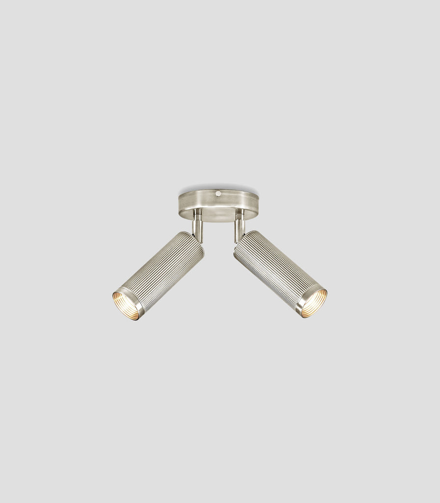 J. Adams & Co. Spot Double Ceiling Light in Satin Nickel