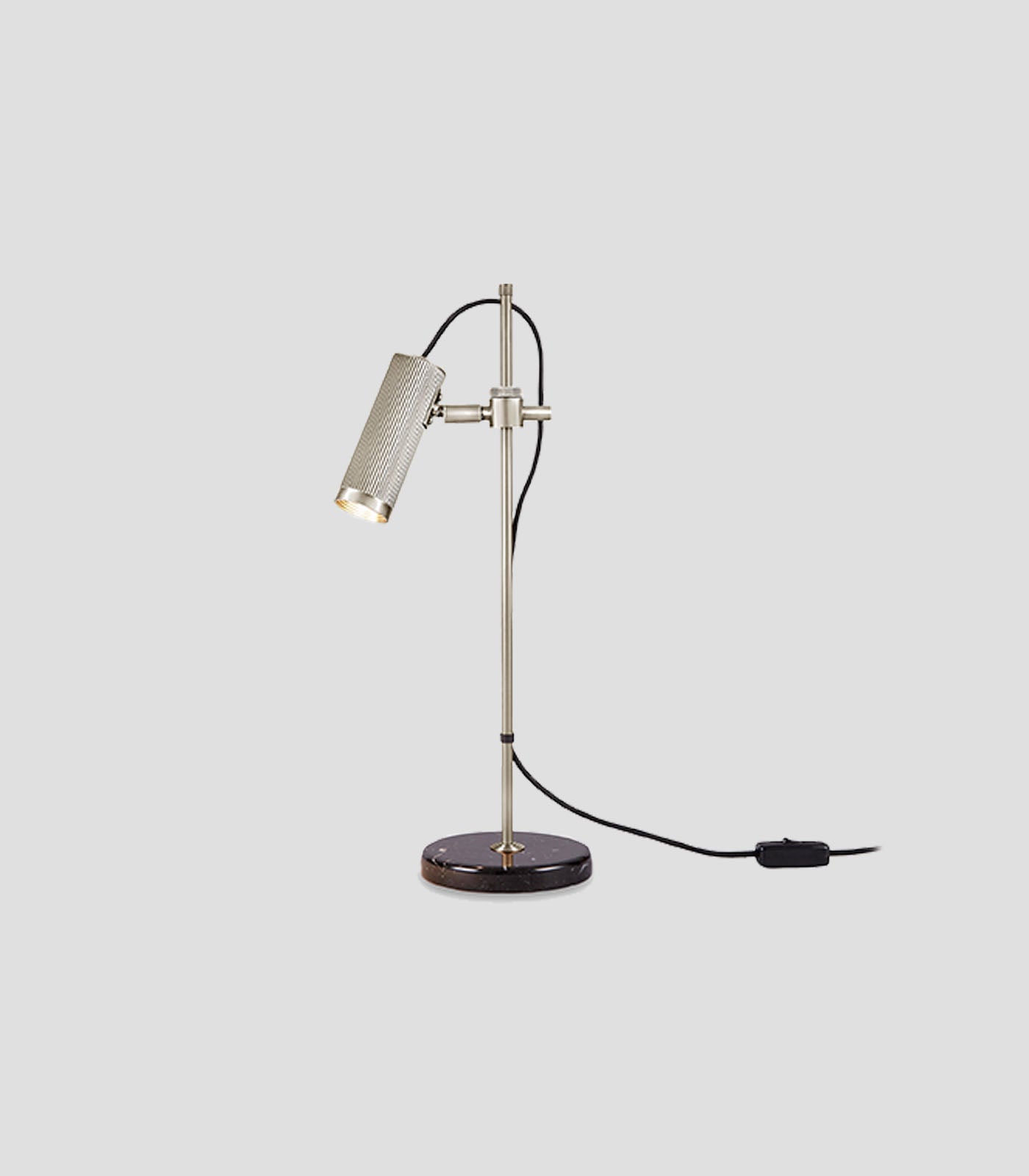 Marble glass satin shop nickel floor lamp