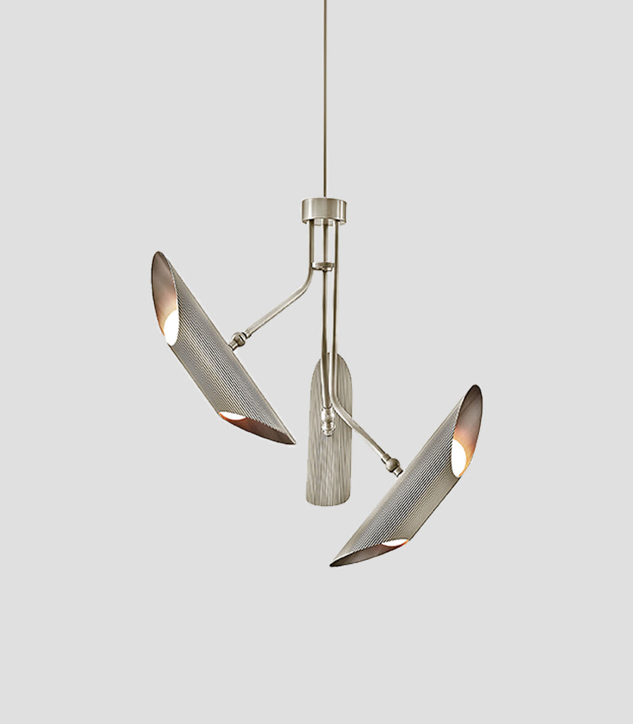  J. Adams & Co. Vector Pendant Light in Satin Nickel