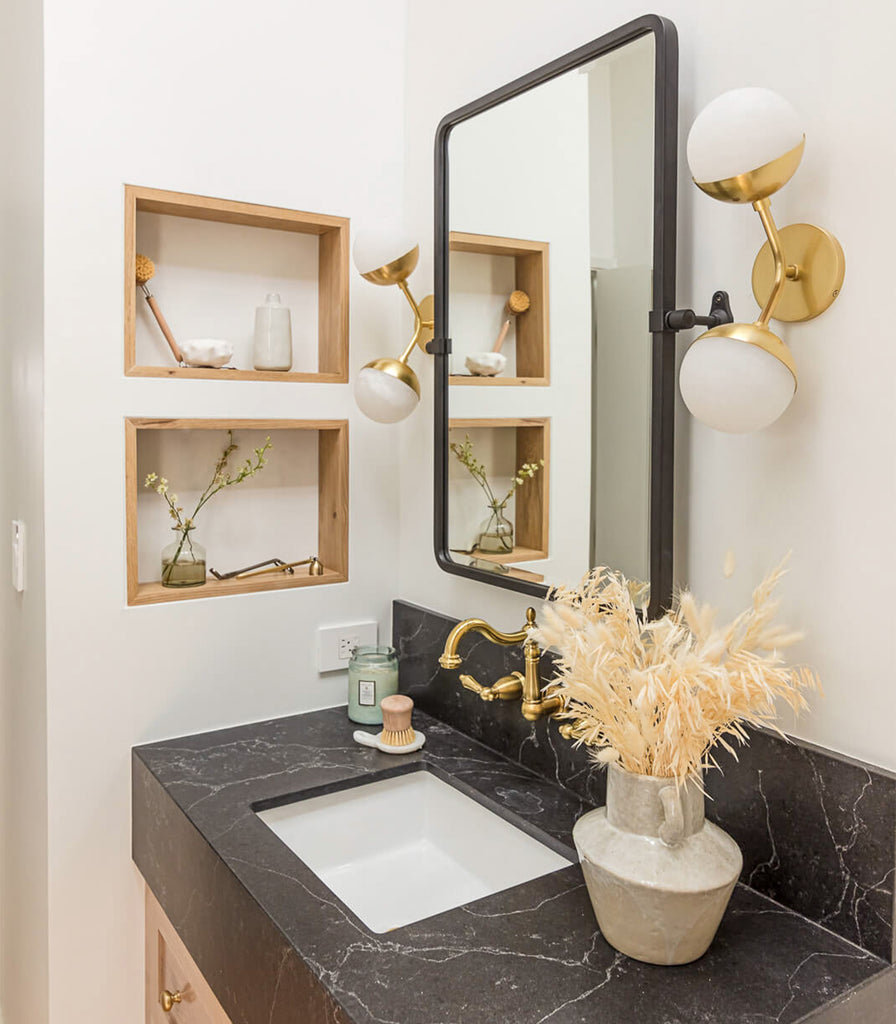 Hudson Valley Saratoga Wall Light featured within a interior space