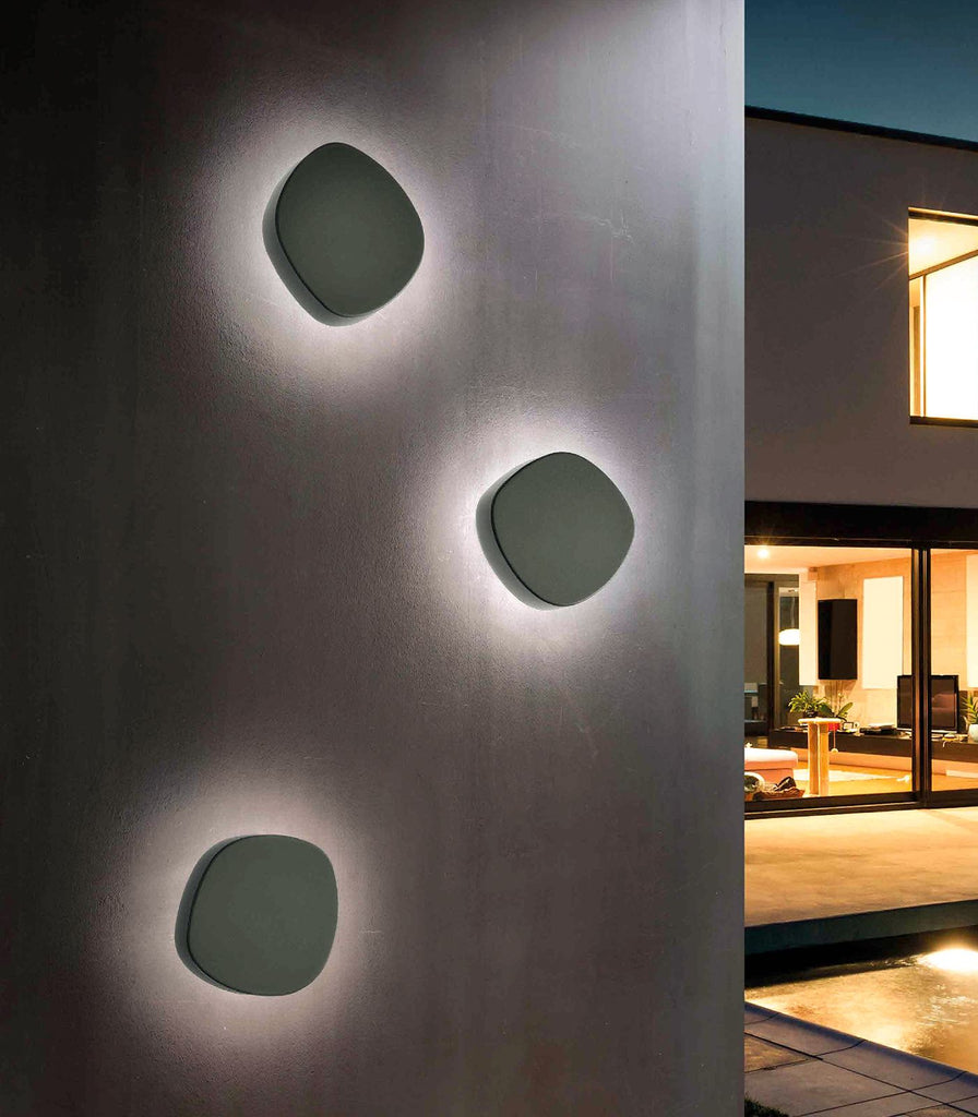 Ai Lati Ciottolo Outdoor Wall Light featured within a outdoor space