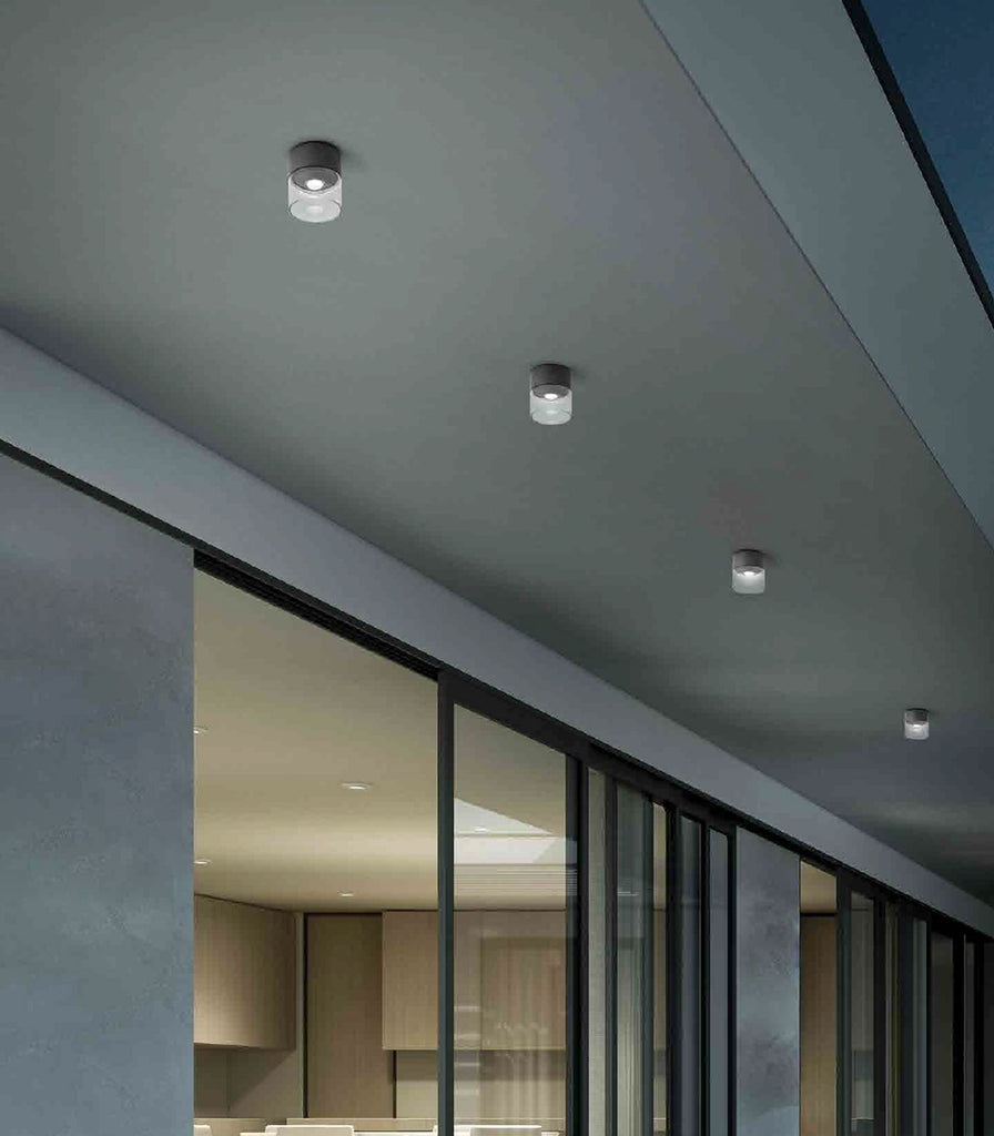 Ai Lati Lens Outdoor Ceiling Light featured within a outdoor space