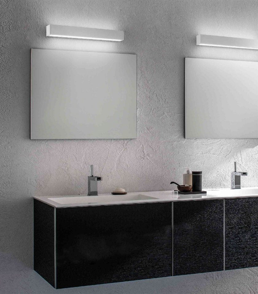 Ai Lati Slat Wall Light featured in bathroom