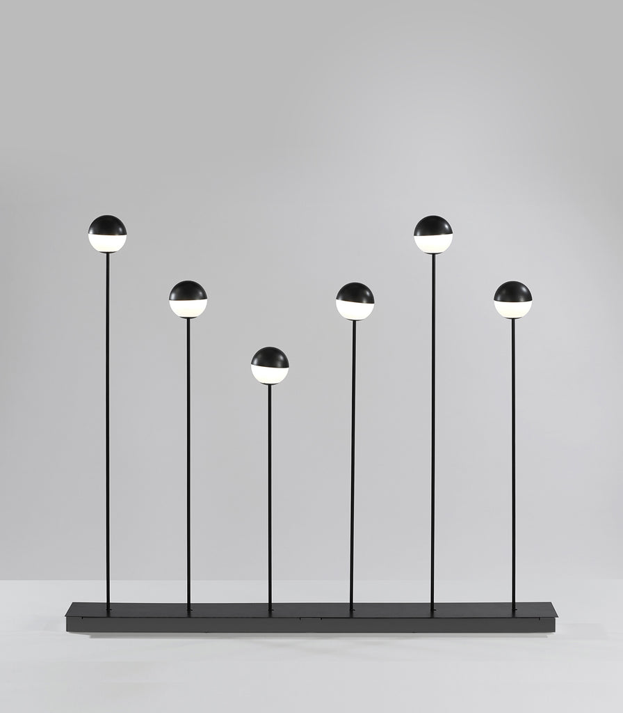 Estiluz Alfi 6lt Floor Lamp in Black/Yes