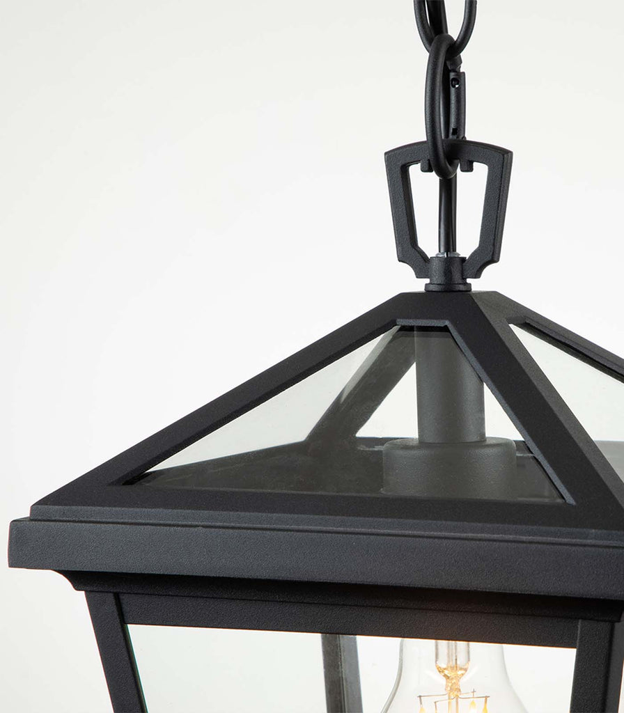 Elstead Alford Place Pendant Light in Museum Black close up