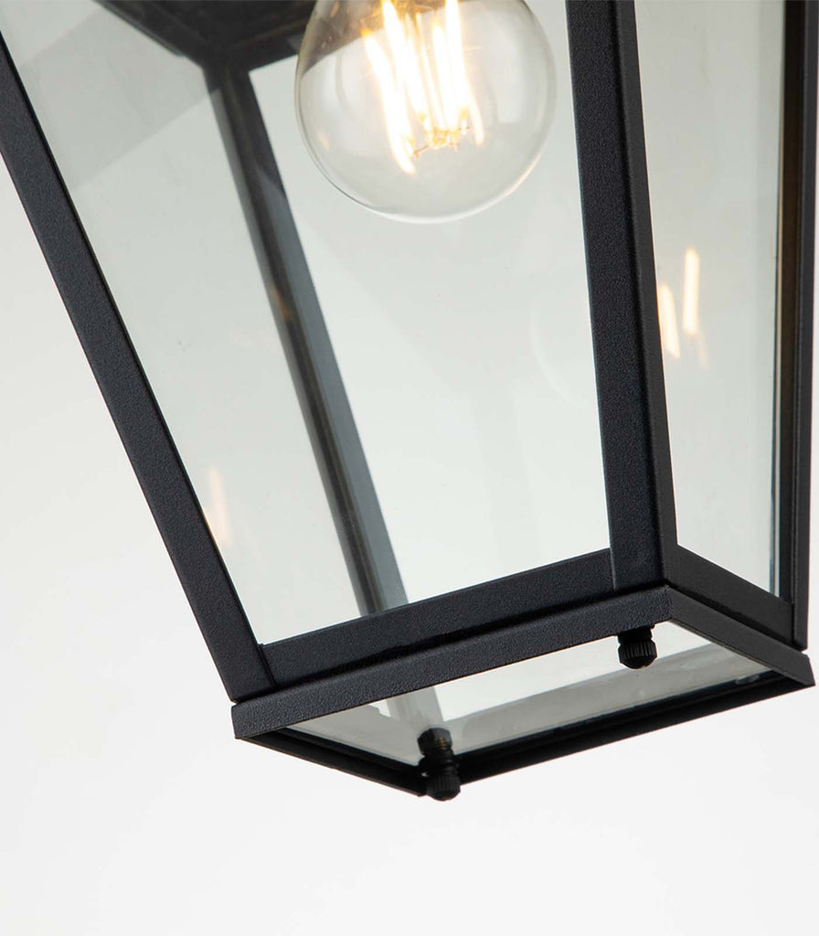 Elstead Alford Place Pendant Light in Museum Black close up