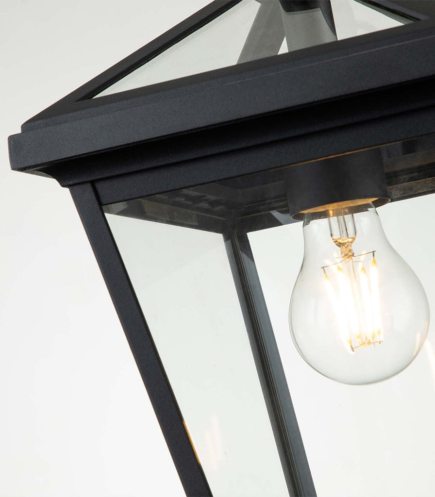 Elstead Alford Place Pendant Light in Museum Black close up