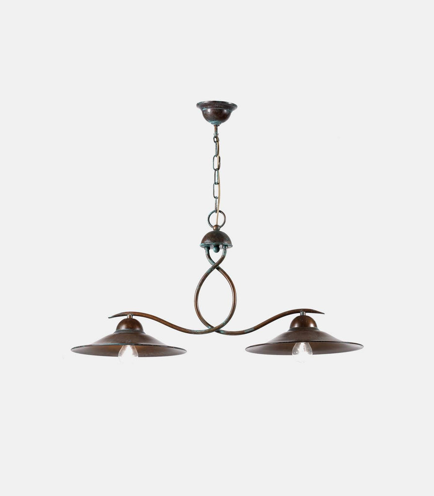 Amelia 2lt Pendant Light in Verdigiris