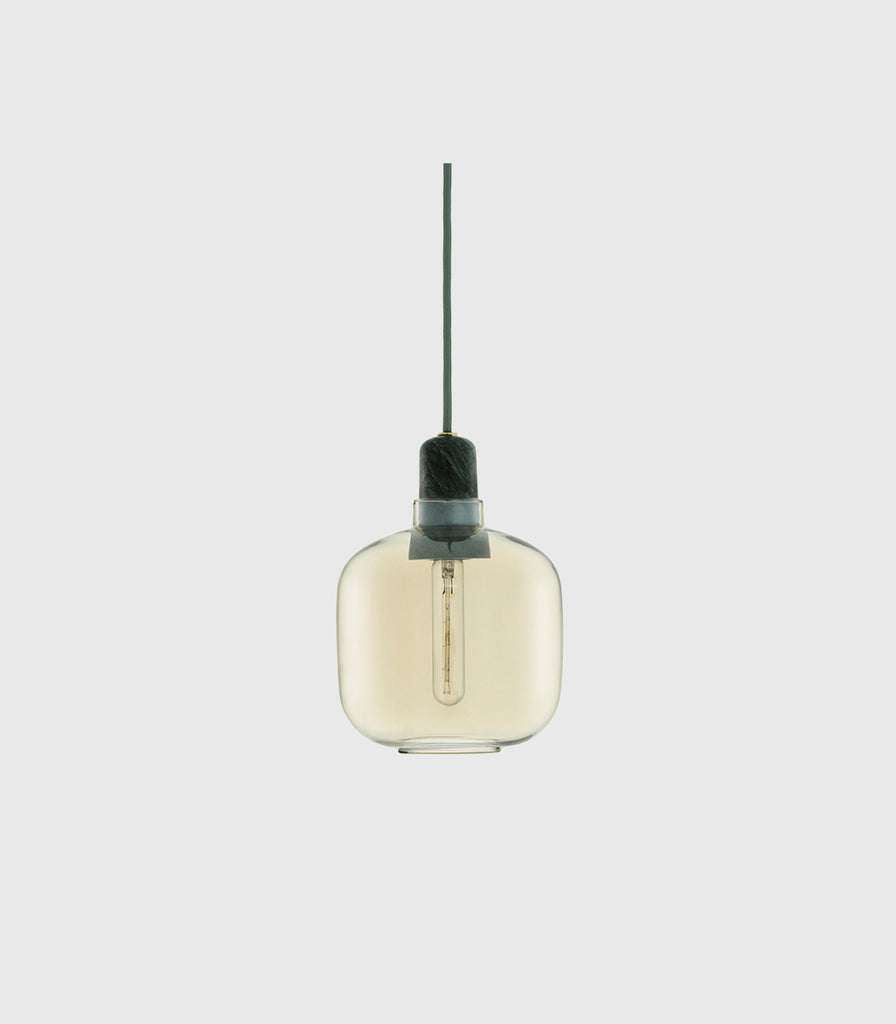 Normann Copenhagen Amp Small Pendant Light in Gold / Green