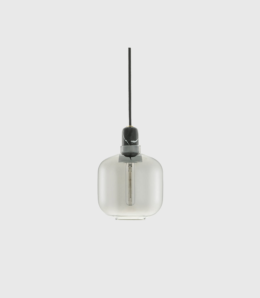 Normann Copenhagen Amp Small Pendant Light in Smoke/Black