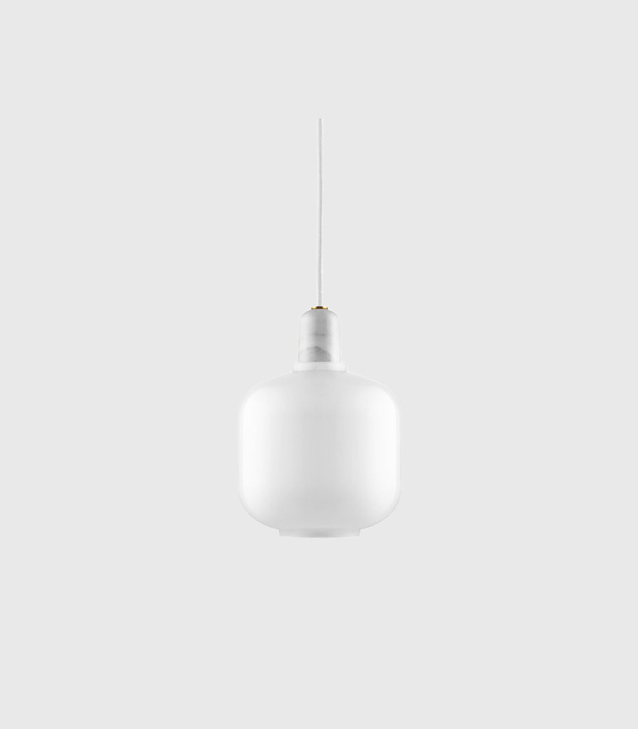 Normann Copenhagen Amp Small Pendant Light in White/White
