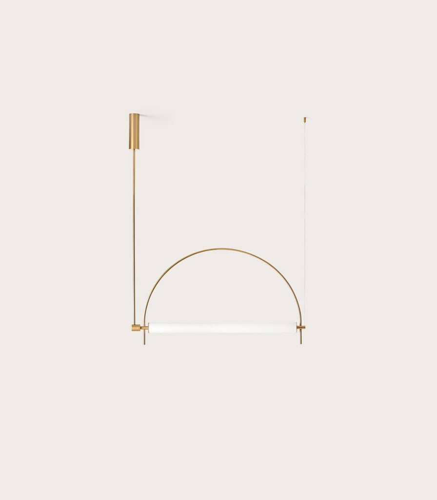 Aromas Arc Pendant Light in Aged Gold