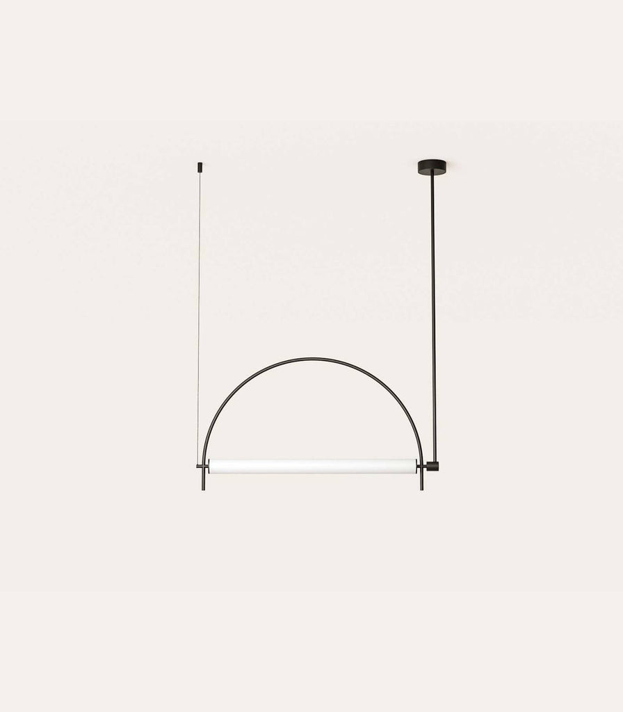 Aromas Arc Pendant Light in Matte Black