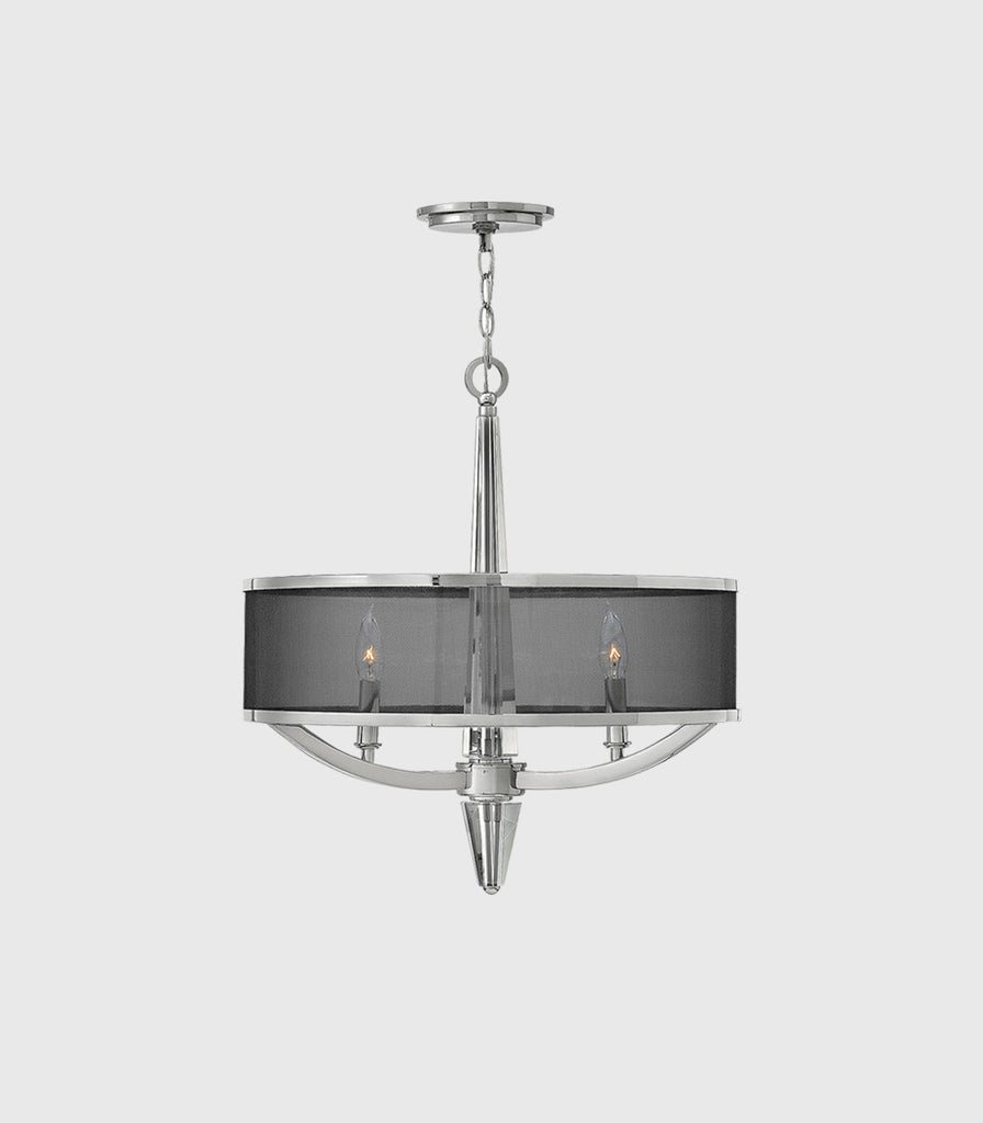 Elstead Ascher 3lt Pendant Light in Polished Nickel
