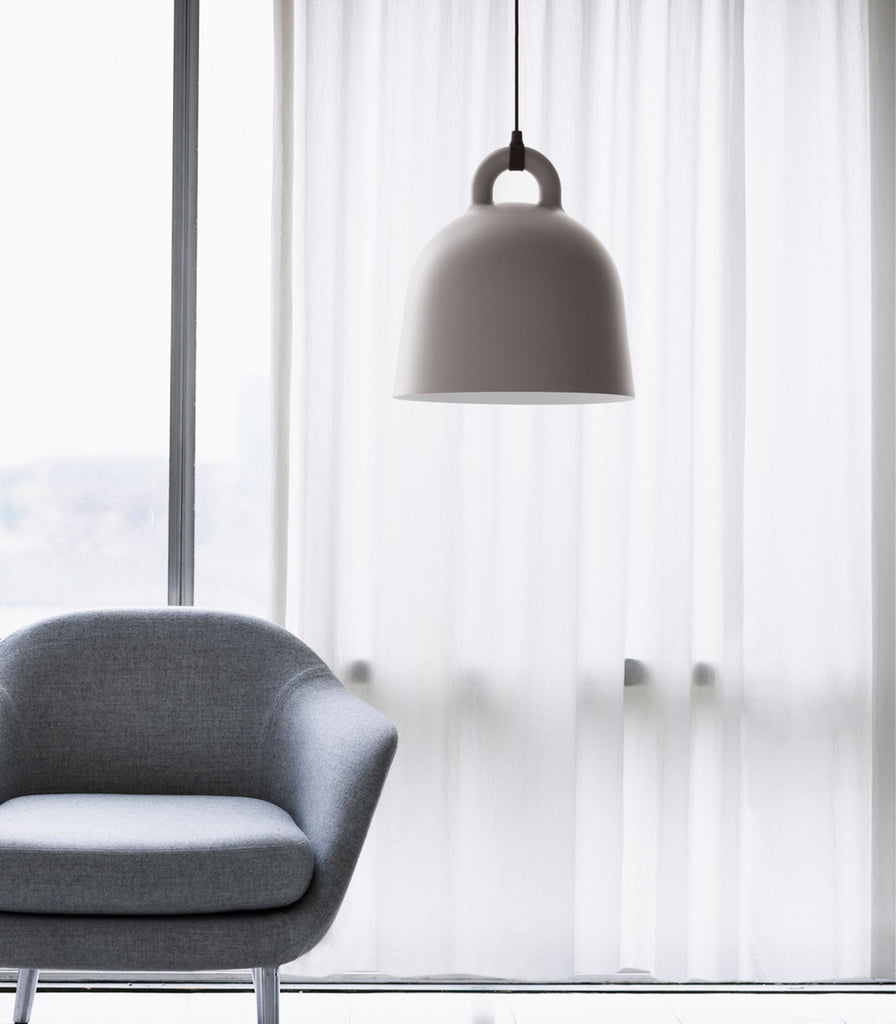 Normann Copenhagen Bell Pendant Light featured within interior space