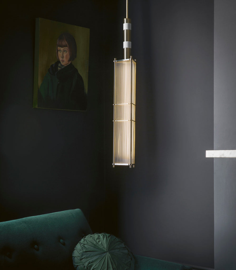 Bert Frank Arbor Pendant Light hanging in a living room