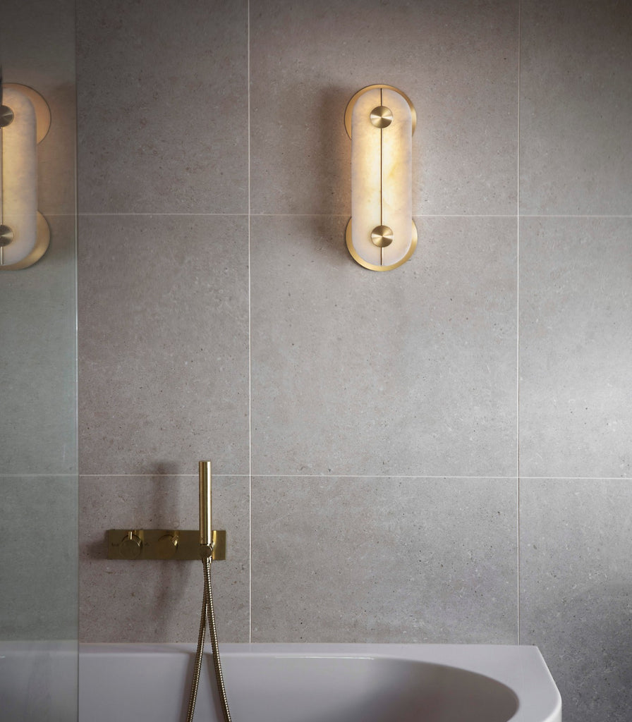 Bert Frank Brace Wall Light featured in bathroom