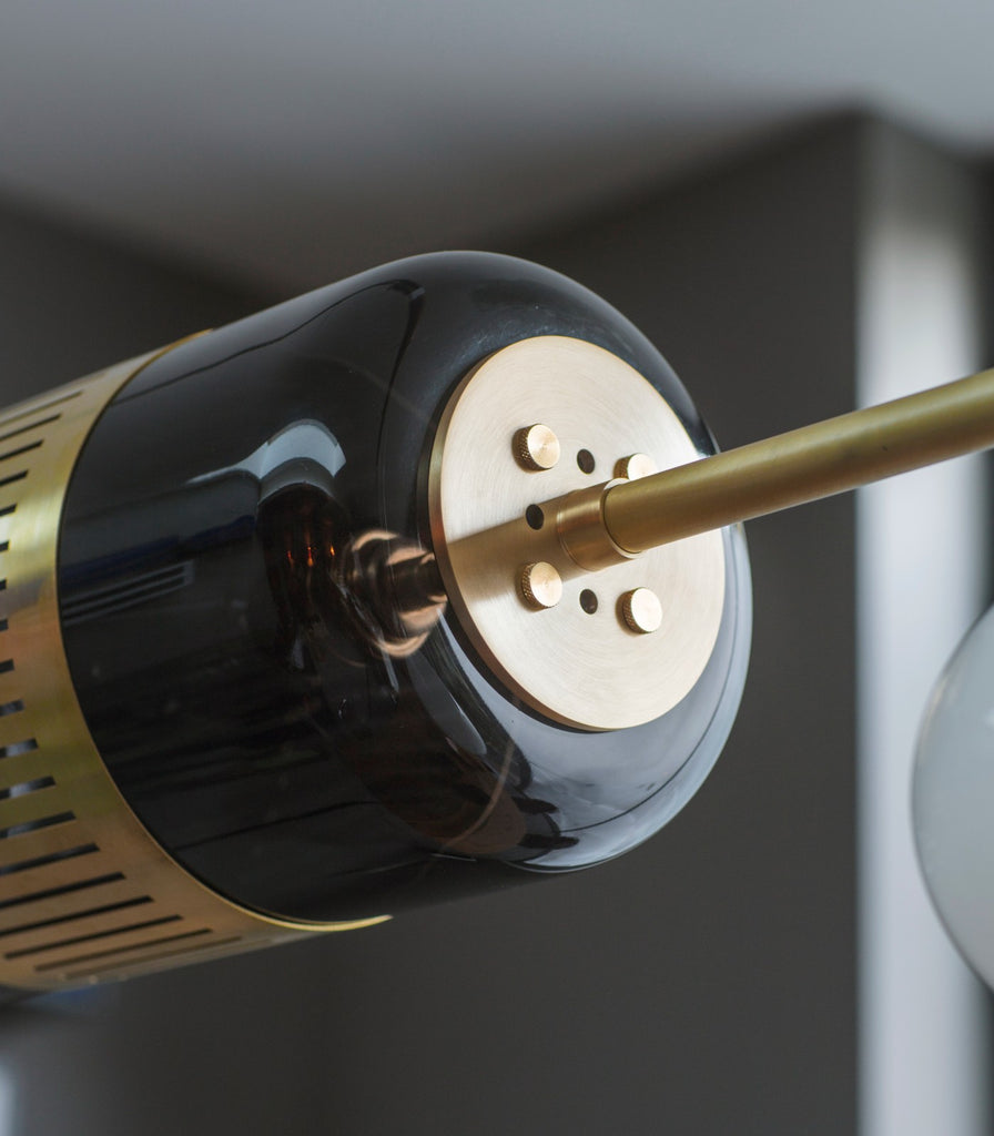 Bert Frank Lizak Linear Pendant Light featured within a interior space close up