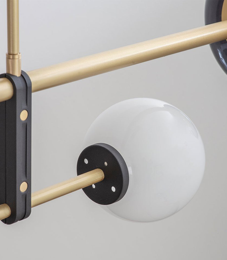 Bert Frank Lizak Linear Pendant Light featured within a interior space close up