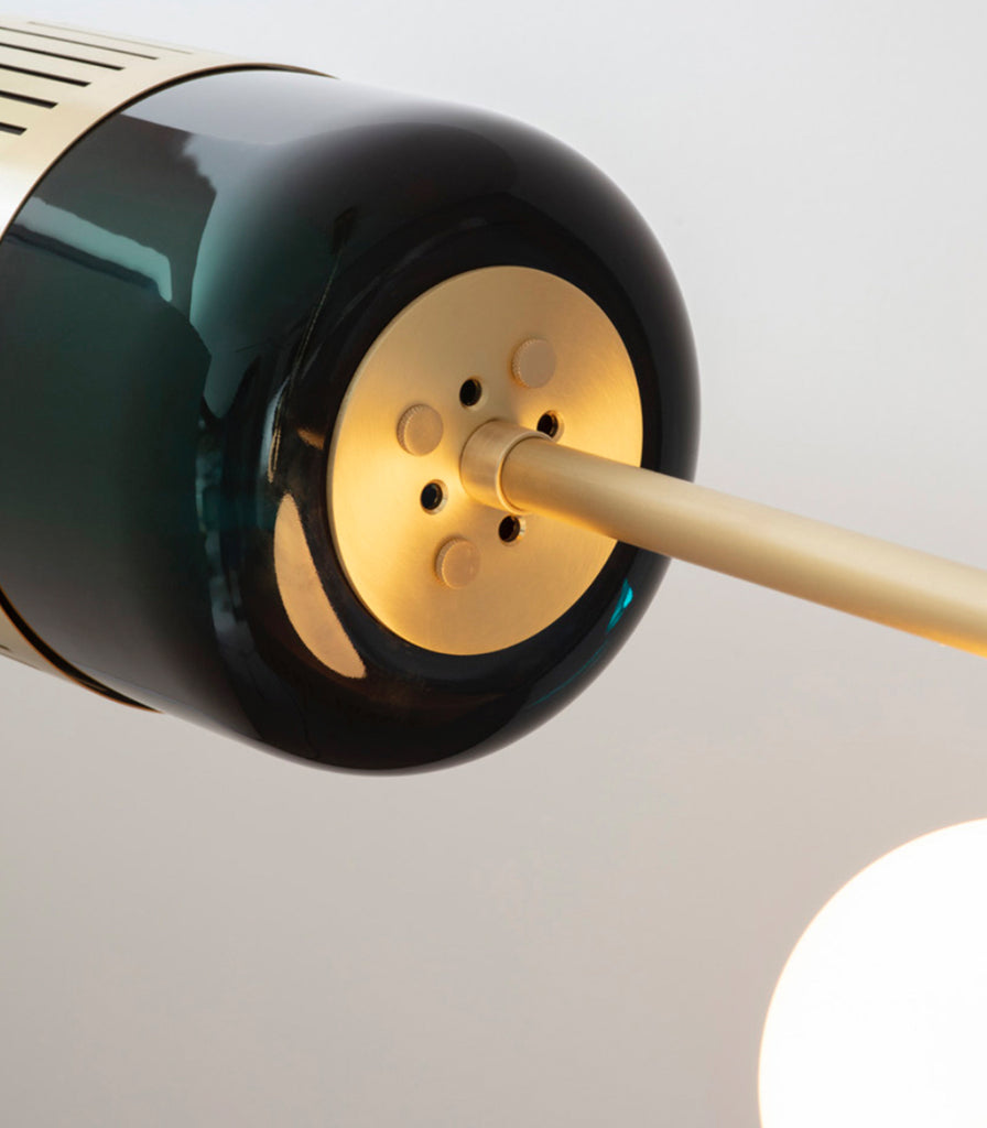 Bert Frank Lizak Linear Pendant Light featured within a interior space close up