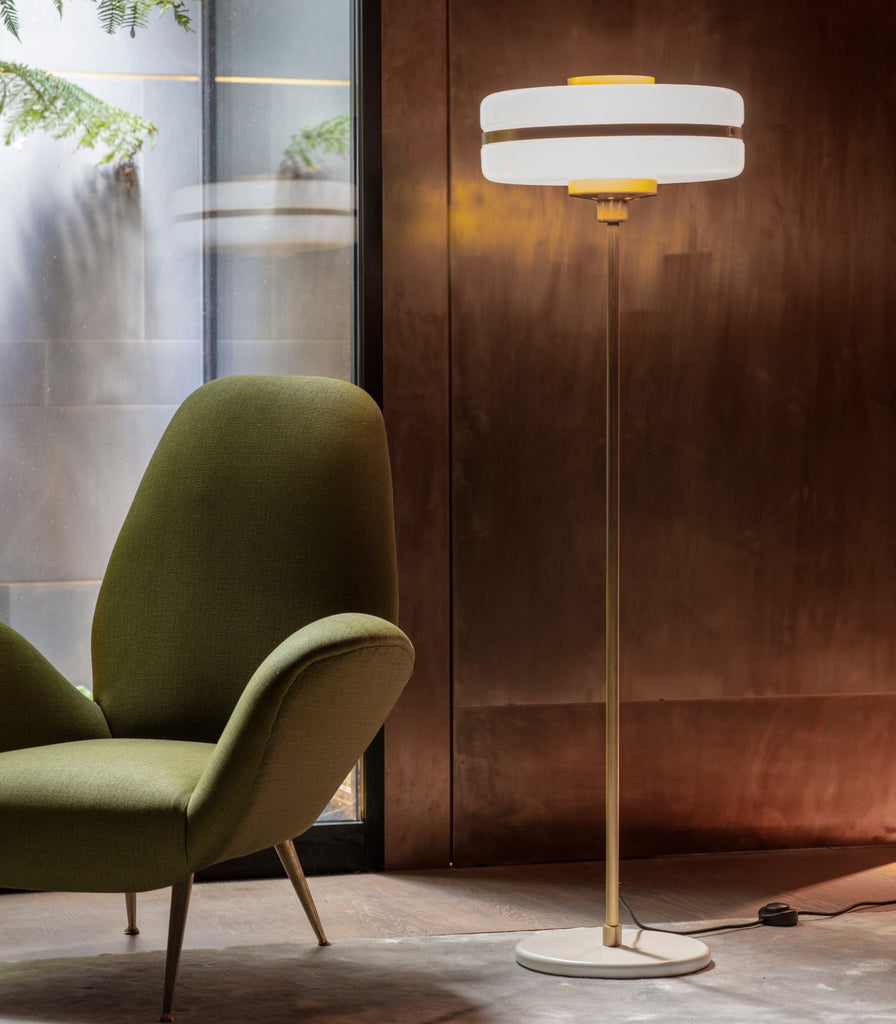 Bert Frank Masina Floor Lamp featured within a interior space close up