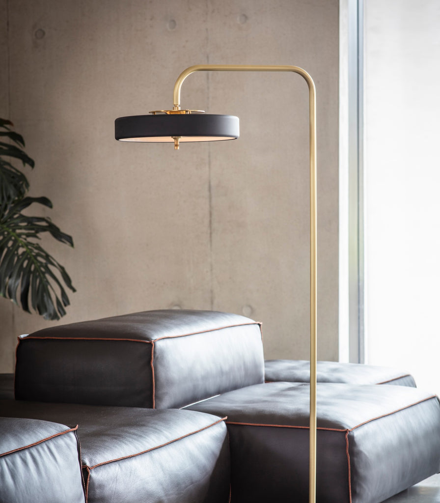 Bert Frank Revolve Floor Lamp featured within a interior space 