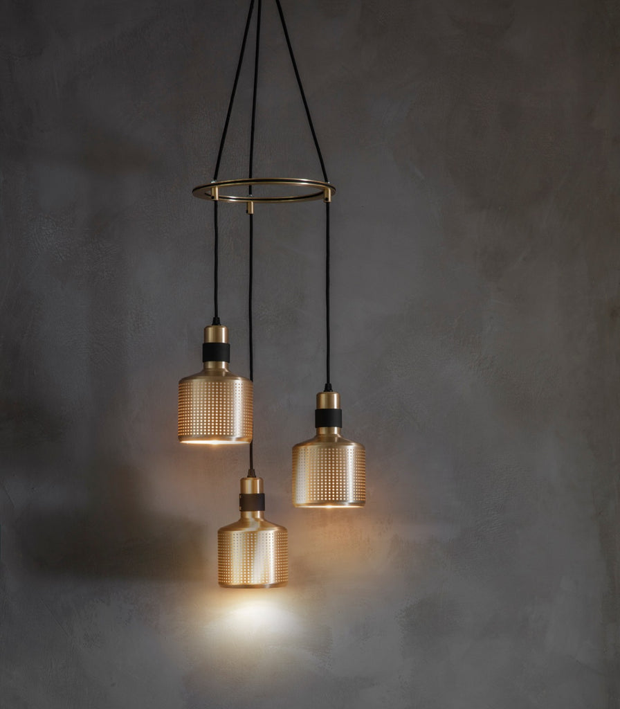 Bert Frank Riddle Pendant Cluster Light featured within a interior space