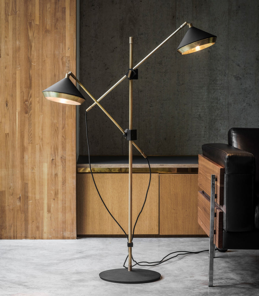 Bert Frank Shear Floor Lamp featured within a interior space