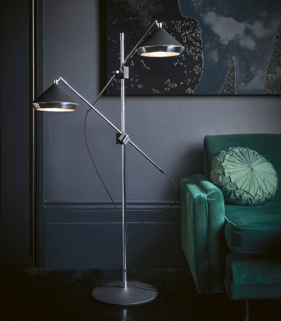 Bert Frank Shear Floor Lamp featured within a interior space