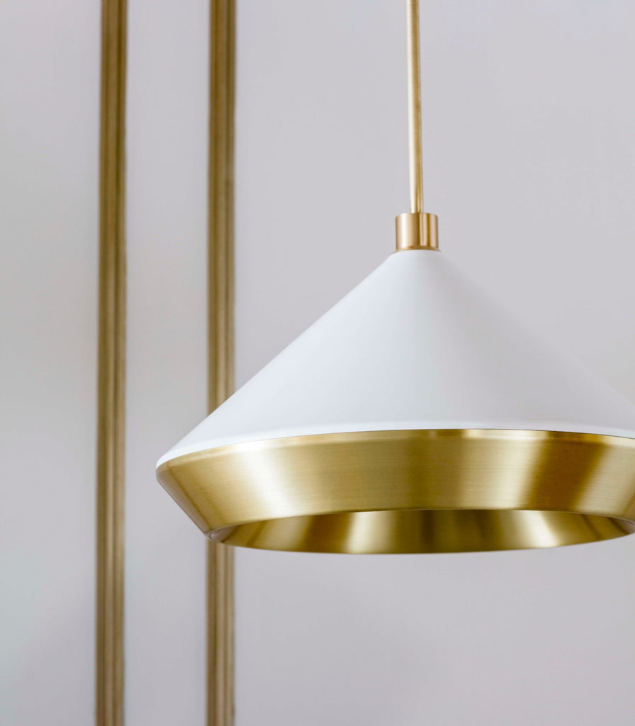 Bert Frank Shear Pendant Light featured within a interior space