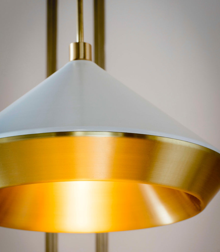 Bert Frank Shear Pendant Light featured within a interior space close up