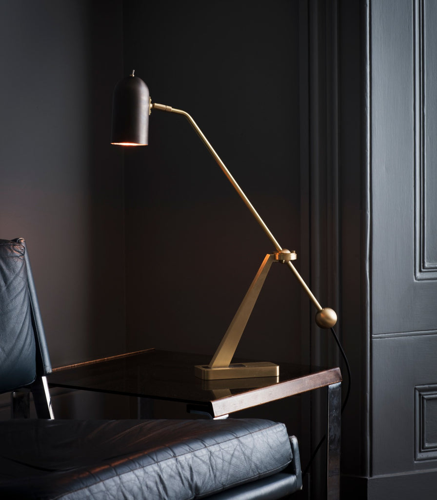 Bert Frank Stasis Table Lamp featured within a interior space