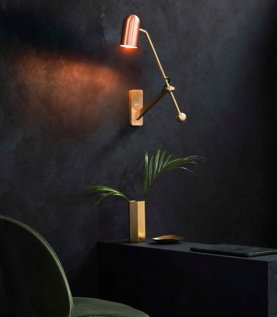 Bert Frank Stasis Wall Light featured within a interior space