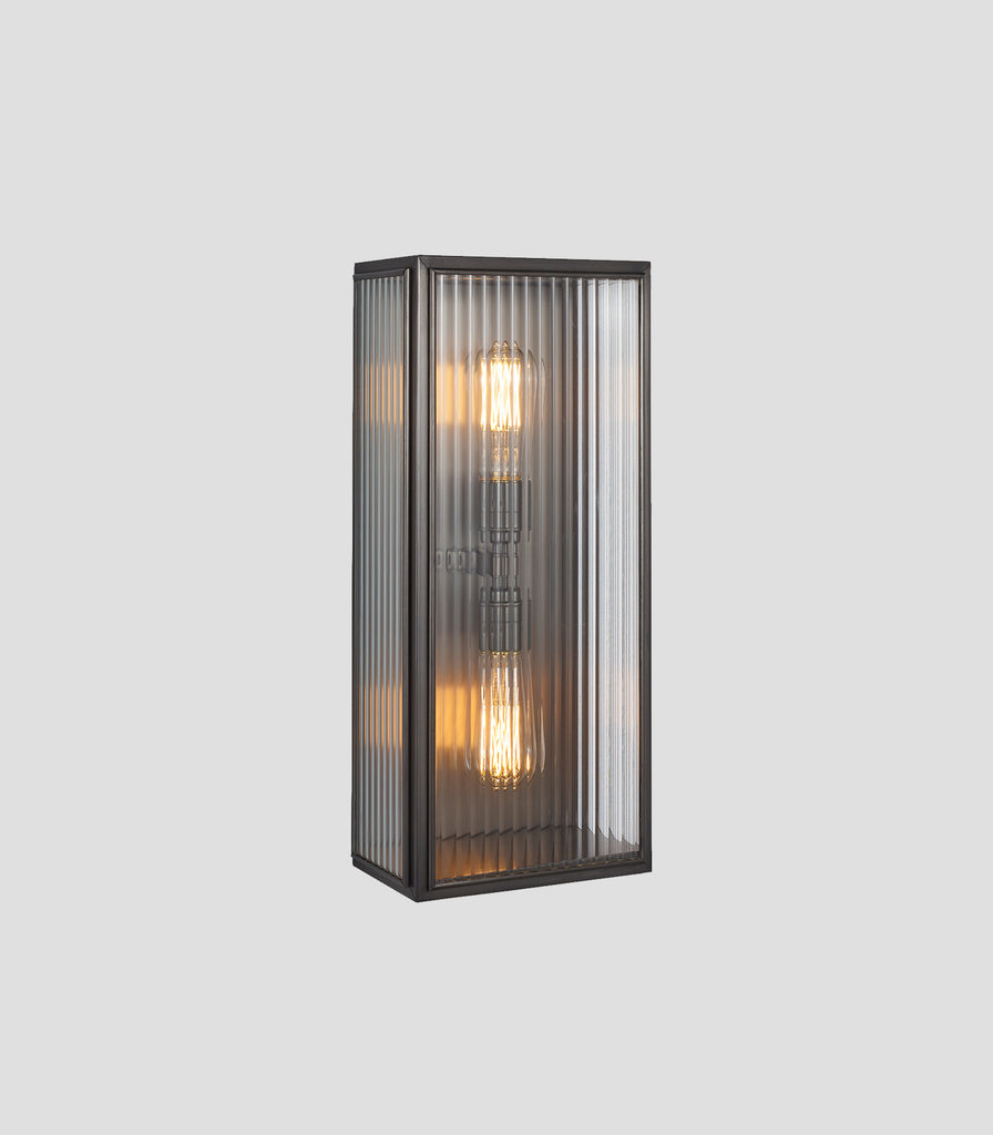 J. Adams & Co. Birch Reeded Wall Light in Large/Bronze