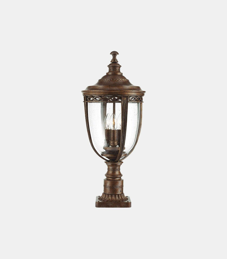 Elstead English Bridle Pedestal Light in Large/British Bronze