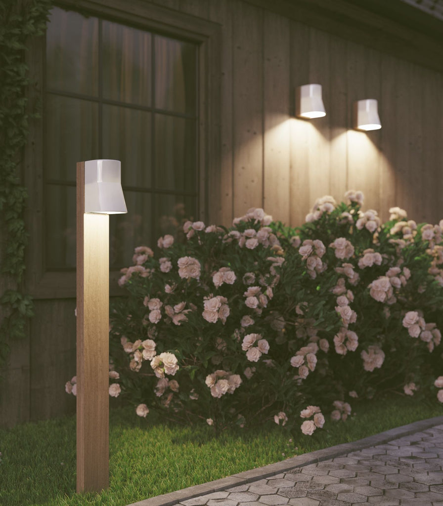 Royal Botania Beacon Bollard Light featured within a outdoor space