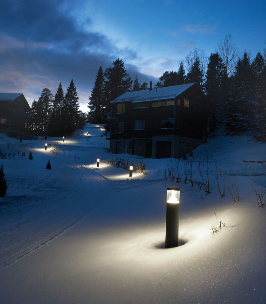 Norlys Egersund Bollard Light featured within outdoor space